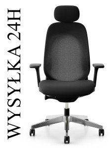 Fotel biurowy Giroflex 40 czarny + zagłówek