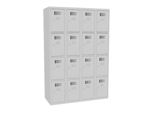 SUS 344 W - Szafa z czterema schowkami w pionie, w 4 kolumnach 1200