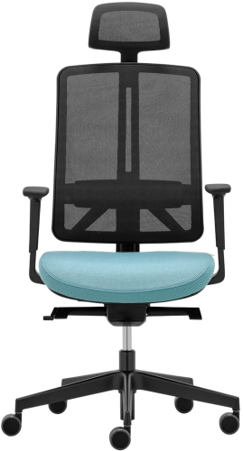 Fotel biurowy Flexi 1103A black z zagłówkiem