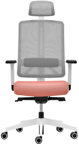 Fotel biurowy Flexi 1103A white z zagłówkiem