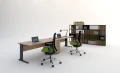 Ergonomiczne biurko Duo-H idealne do domowego biura, zapewniające porządek i wygodę pracy.webp