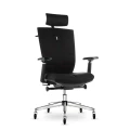 Elegancki fotel SPACE Onyx Black jako centralny punkt stylowego wnętrza biurowego.webp