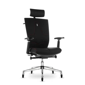 Fotel biurowy z zagłówkiem SPACE Onyx Black | Wysyłka 24h
