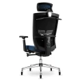 Ergonomiczne podparcie odcinka lędźwiowego w fotelu Space, które skutecznie wspiera i odciąża dolną część pleców.webp