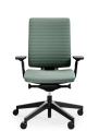 Fotel ergonomiczny Xenon od Profim z pikowanym oparciem, stworzony z myślą o komforcie w pracy biurowej i personalizacji tapicerki.png