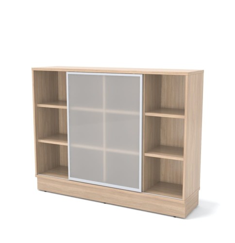 Komoda gabinetowa z frontem szklanym GRAND