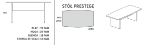 Stół konferencyjny PRESTIGE