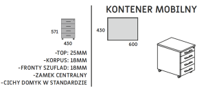 Kontener gabinetowy PRESTIGE
