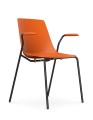 Eleganckie krzesło KLC na czarnym stelażu.jpeg