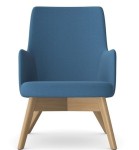 Fotel tapicerowany LUNA Wood