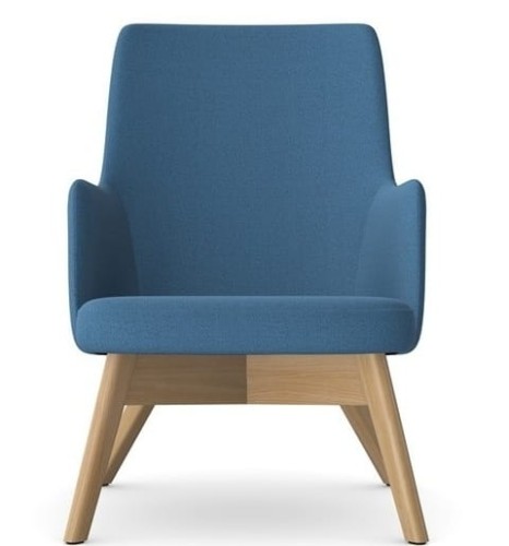 Fotel tapicerowany LUNA Wood