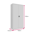 Szafa metalowa o szerokości 100cm do wąskiego korytarza.png
