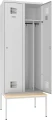 Szafa metalowa 800 mm SUM 420 W na podstawie z siedziskiem.webp