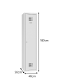 Szafa socjalna 1800x400x500 mm. Perfekcyjna wentylacja i solidna blacha 0,5 mm. Model SUM 410W.png
