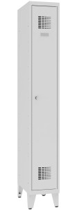 Metalowa szafa ubraniowa BHP Sum 311W na nóżkach - 30 cm