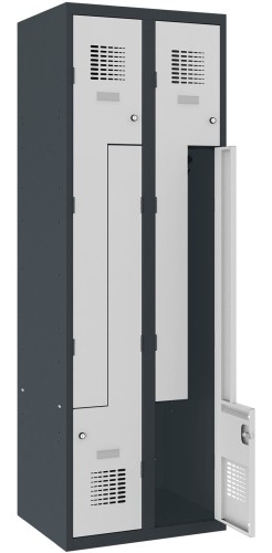 Szafa ubraniowa SUL 32W typu L metalowa