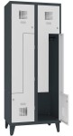 Metalowa szafa ubraniowa SUL 42W na nóżkach 80 cm
