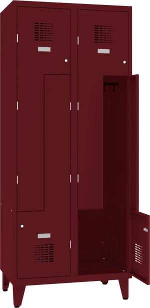 Metalowa szafa ubraniowa SUL 42W na nóżkach 80 cm