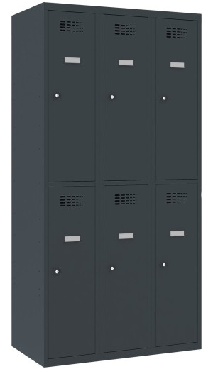 Szafa socjalna skrytkowa SUS 332W - 90 cm, 6 schowków