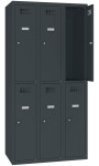 Szafa socjalna skrytkowa SUS 332W - 90 cm, 6 schowków