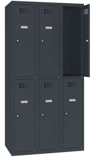 Szafa socjalna skrytkowa SUS 332W - 90 cm, 6 schowków