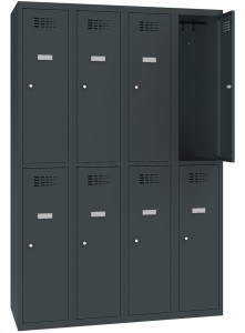 Szafa socjalna skrytkowa SUS 342W - 120 cm, 8 schowków