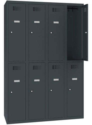 Szafa socjalna skrytkowa SUS 342W - 120 cm, 8 schowków