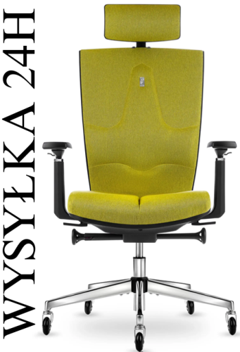 Fotel biurowy z zagłówkiem SPACE Mystic Green | Wysyłka 24h