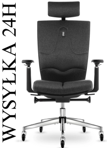 Fotel biurowy z zagłówkiem SPACE Cosmic Grey | Wysyłka 24h