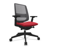 Fotel BHP LightUp z czerwonym siedziskiem Evo-EVO005.png