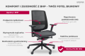 Infografika przedstawiająca zgodność fotela LightUp z wymogami BHP: regulacja lędźwi, podłokietników i mechanizm Self.png