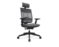 Szary fotel BHP Xenon Net - ergonomiczne siedzisko z certyfikatem Blue Angel-EVO014.png