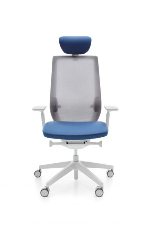 Fotel ergonomiczny AccisPro z zagłówkiem- skonfiguruj Twój wariant