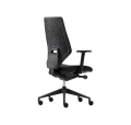 Designerski fotel biurowy Vank V6 w kolorystyce całkowicie czarnej.png
