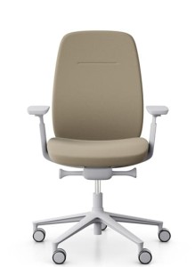 Fotel Profim Pace 100SFL MAX | Tapicerowane oparcie | Jasnoszary