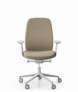 Fotel Profim Pace 100SFL MAX | Tapicerowane oparcie | Jasnoszary