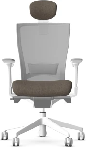 Biały fotel ergonomiczny T50 White - Szara Siatka