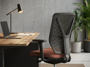 Futurystyczne krzesło ergonomiczne WHY | oparcie z tworzywa