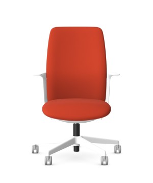 Designerskie białe krzesło biurowe LEVITA White