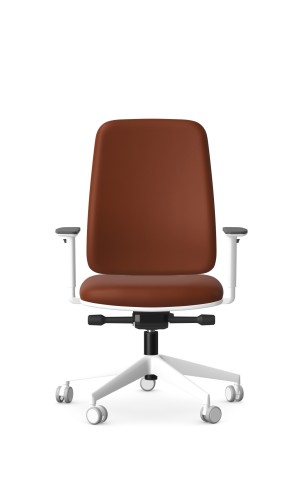 Fotel biurowy TIME White | Oparcie Tapicerowane