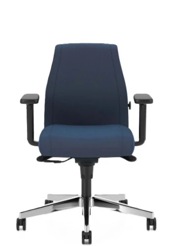Fotel ergonomiczny Viden z niskim oparciem dla osób niższych
