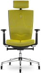 Fotel biurowy z zagłówkiem SPACE Mystic Green | Wysyłka 24h