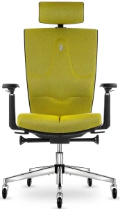 Fotel biurowy z zagłówkiem SPACE Mystic Green | Wysyłka 24h
