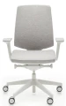 Ergonomiczny fotel biurowy LightUp 230SL z jasnoszarą tapicerką Next Nx-10 i jasnoszarą konstrukcją, wysyłka w 24h.png