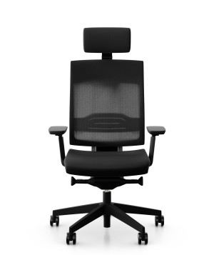 Fotel biurowy Profim Xenon Net - All-Black | Wysyłka 24h