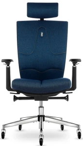 Fotel biurowy z zagłówkiem SPACE Ocean Blue | Wysyłka 24h