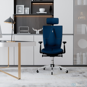 Fotel biurowy z zagłówkiem SPACE Ocean Blue | Wysyłka 24h