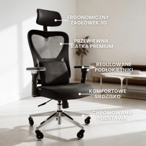 Ergonomiczny fotel biurowy CLOUVOU CleverSeat | Wysyłka 24h!