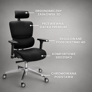 Fotel CLOUVOU MasterSeat - regulacja przyciskiem | Wysyłka 24h!