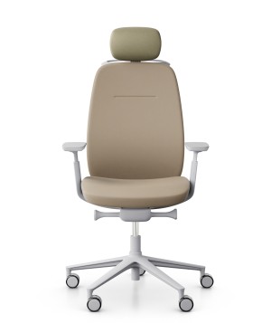 Fotel ergonomiczny skórzany Profim Pace 101SFL MAX z zagłówkiem